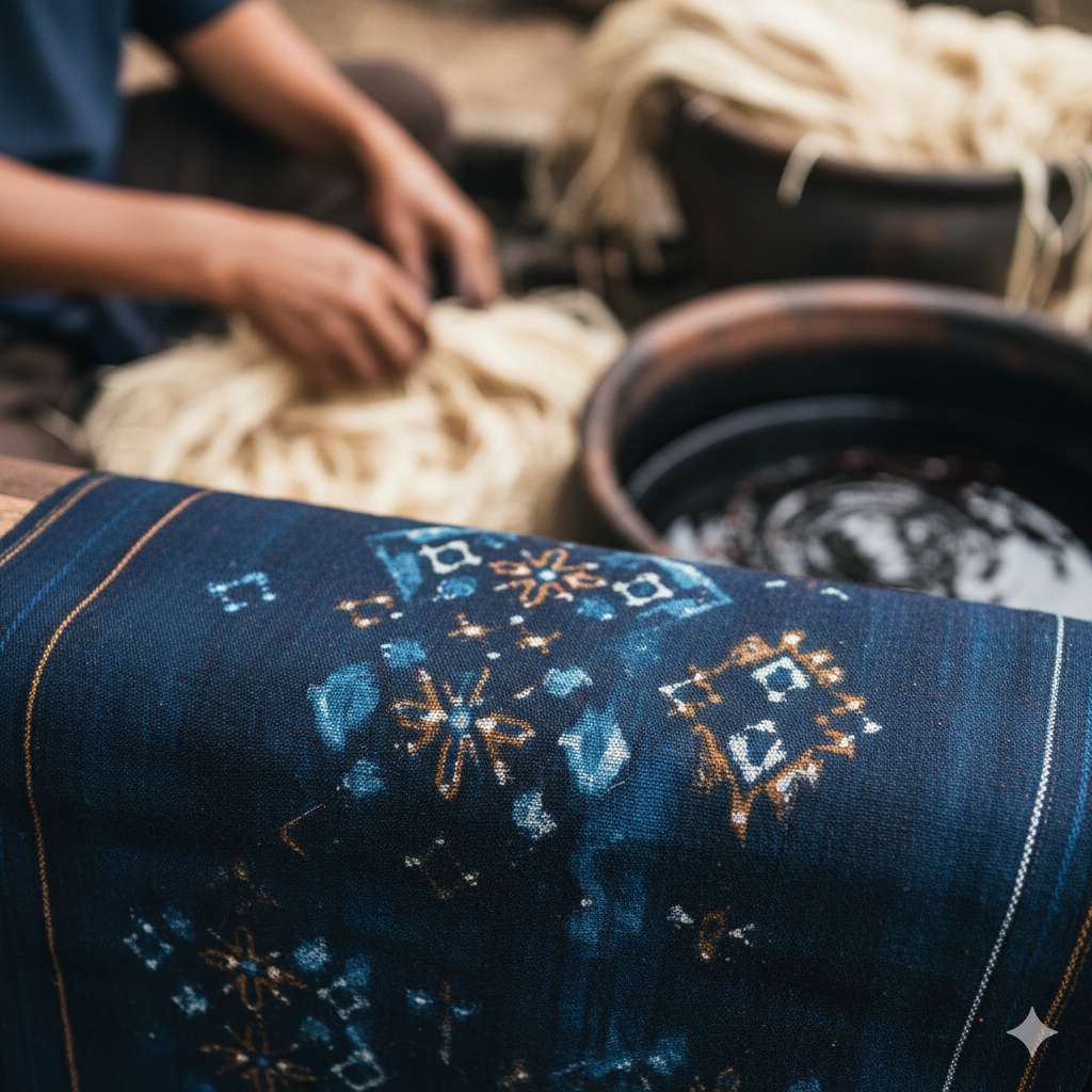 Fashion Berkelanjutan: Pemanfaatan Serat Alam dan Pewarna Indigo dari Pedalaman Indonesia.