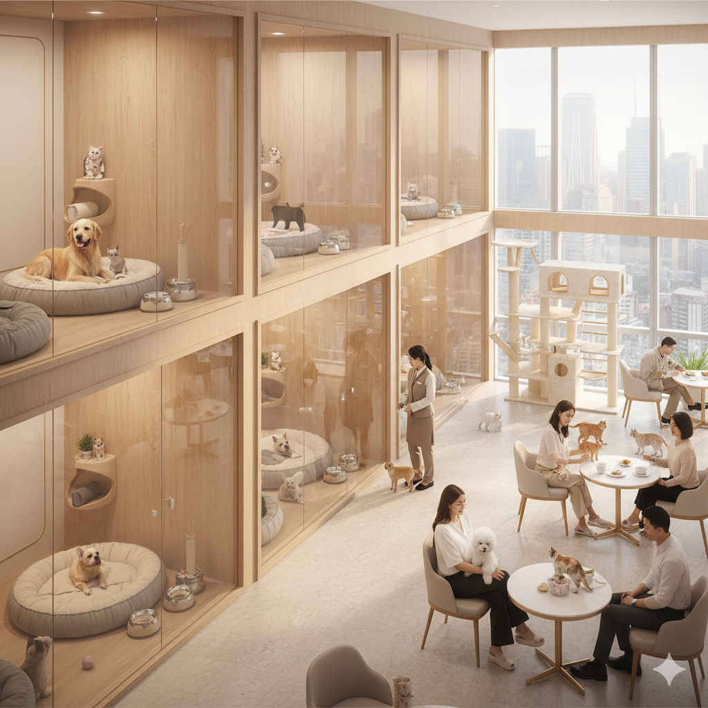 Tren Pet Cafe dan Pet Hotel Mewah di Asia Timur.