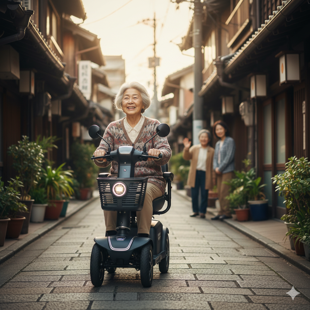 Skuter Listrik Roda Tiga: Solusi Mobilitas untuk Lansia dan Lahan Sempit di Jepang.